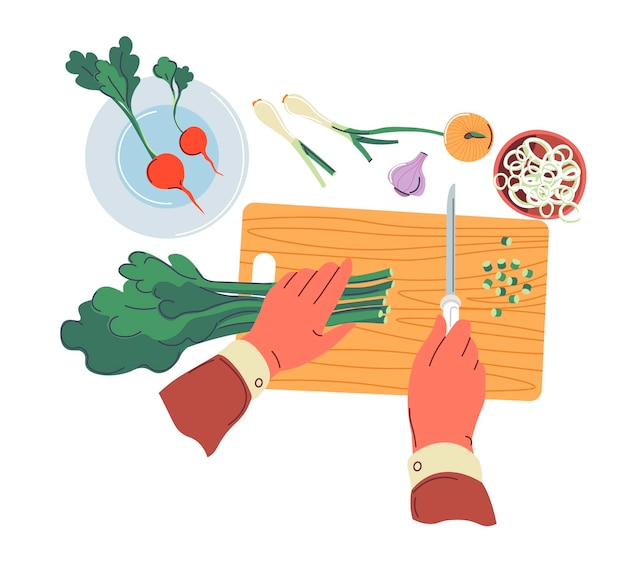 Stół z przygotowanymi składnikami do gotowania